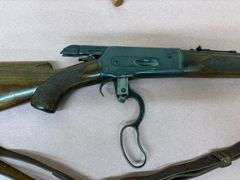 Winchester 348 W.C.F Rifle