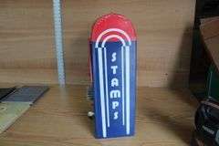 Wall mount metal stamp dispenser