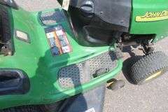 John Deere riding lawn mower