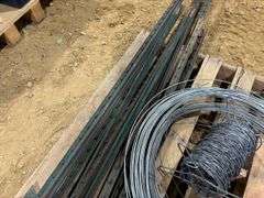 (11+/-) Fence Posts & Wire
