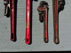 (4) Pipe Wrenches