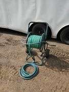 Garden Hose Reel and Hose