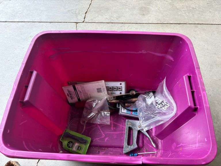 Tote of Misc. Tools