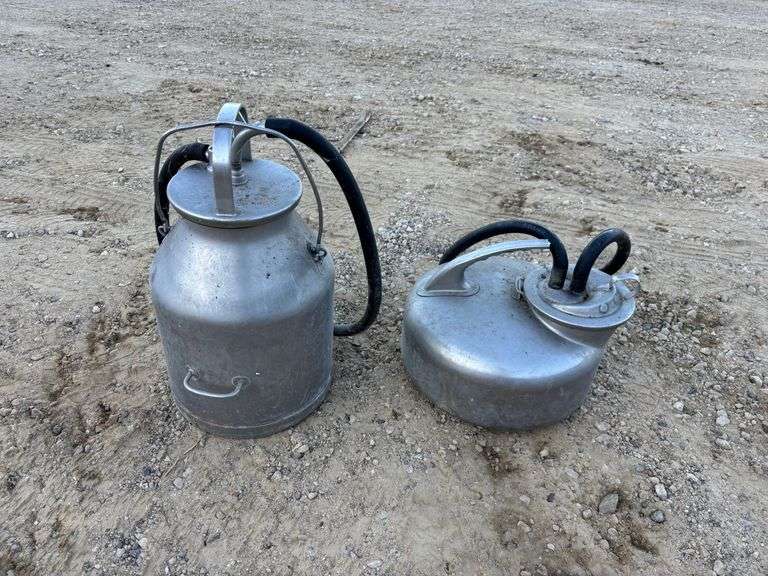 (2) SS Milker Buckets