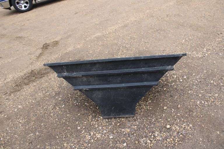 Grain auger plastic hopper