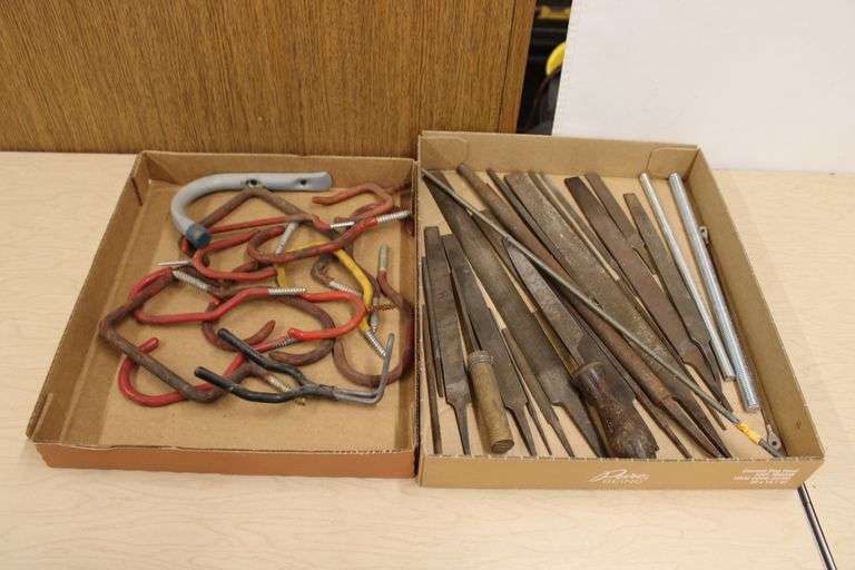 Flat of files, rasps & flat of screw in storage hooks - Lee Real Estate ...