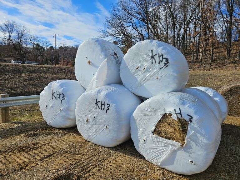 (11) 4x5 Large Hay Bales (wrapped)