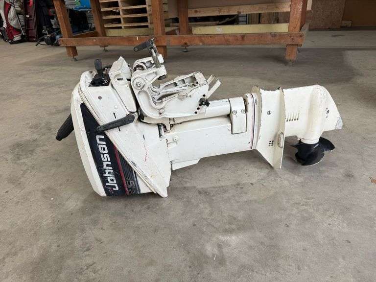 Johnson 15 HP Outboard Motor - Lee Real Estate & Auction Service
