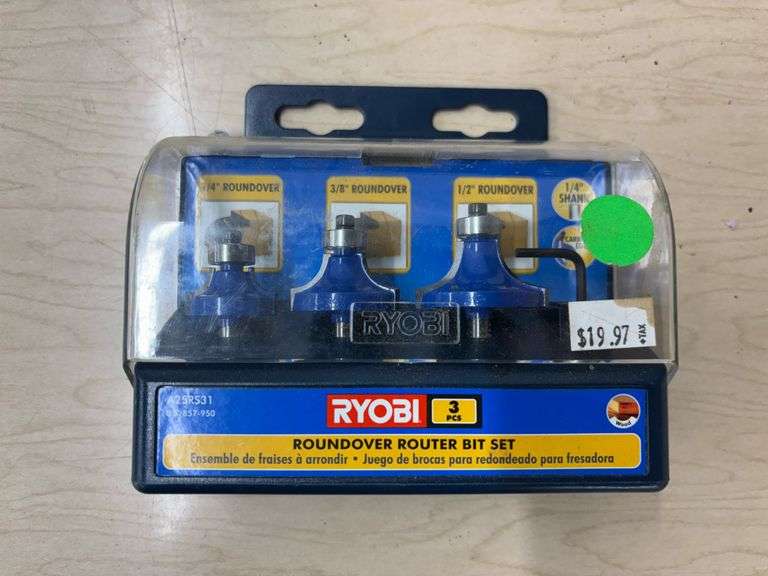 (2) Tool Belts, Ryobi Router Bits, Driver Set, Small Tool Set - Lee ...