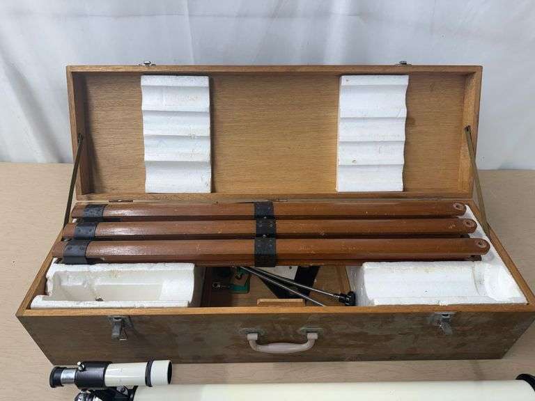 Vintage Tasco Telescope w/ Wooden Case