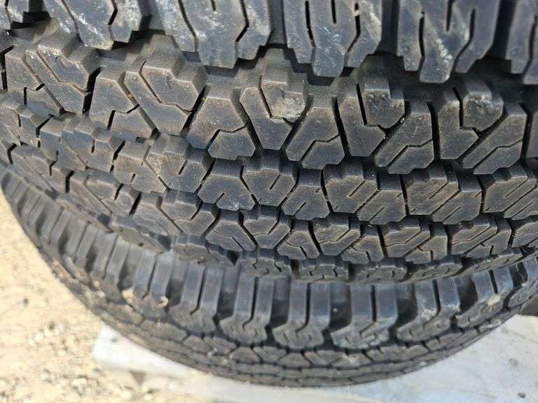 (2) P265/75R15 Wrangler Tires (new) - Lee Real Estate & Auction Service