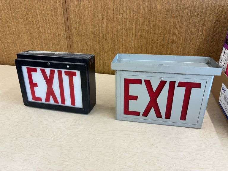 (2) Exit Lights