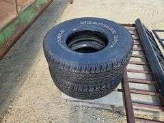 (2) P265/75R15 Wrangler Tires (new) - Lee Real Estate & Auction Service