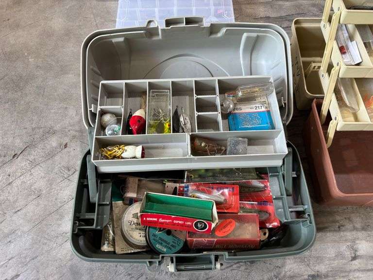 Multiple Tackle Boxes - Some Full