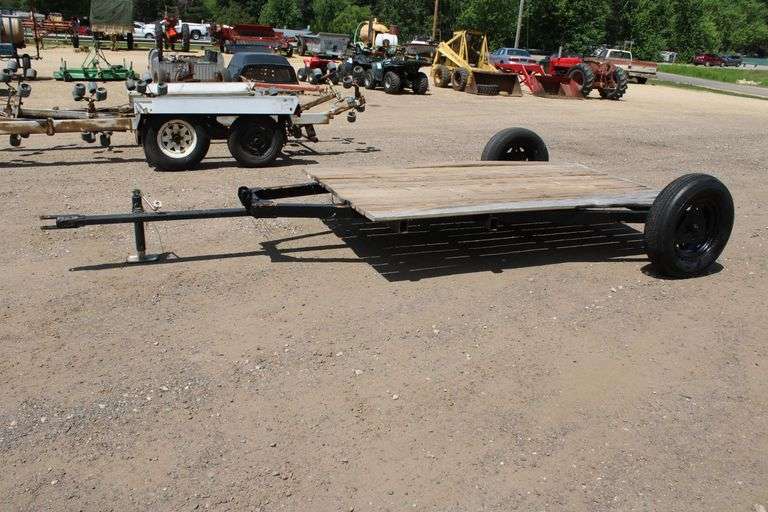 Homemade single axle utility trailer