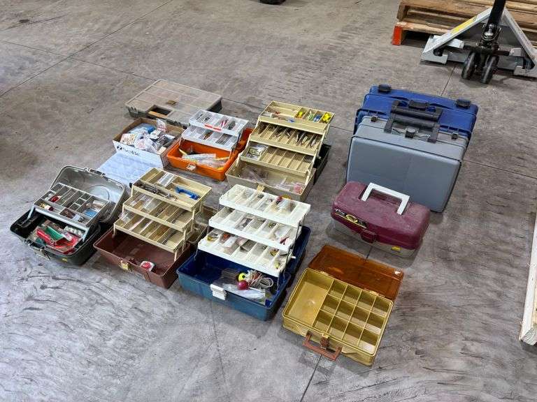 Multiple Tackle Boxes - Some Full