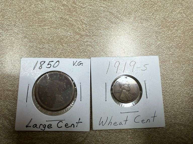 Lg. Cent & Wheat Penny