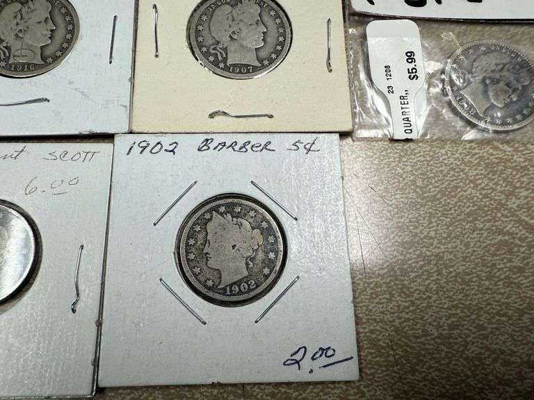 (5) Liberty Quarters & (3) Liberty Nickels