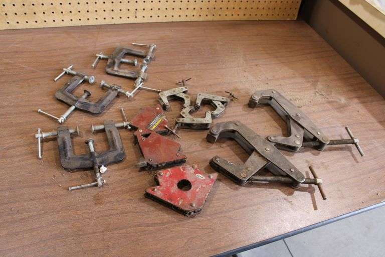 8 various clamps & 3 magnets