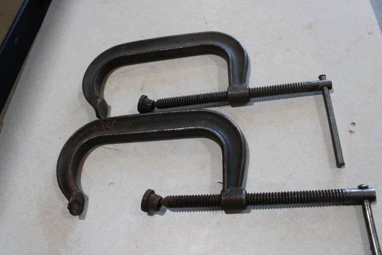 Pair of 8" C clamps