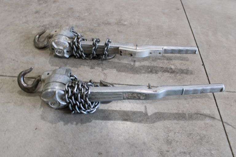 2 Alum. ratcheting coffin hoists