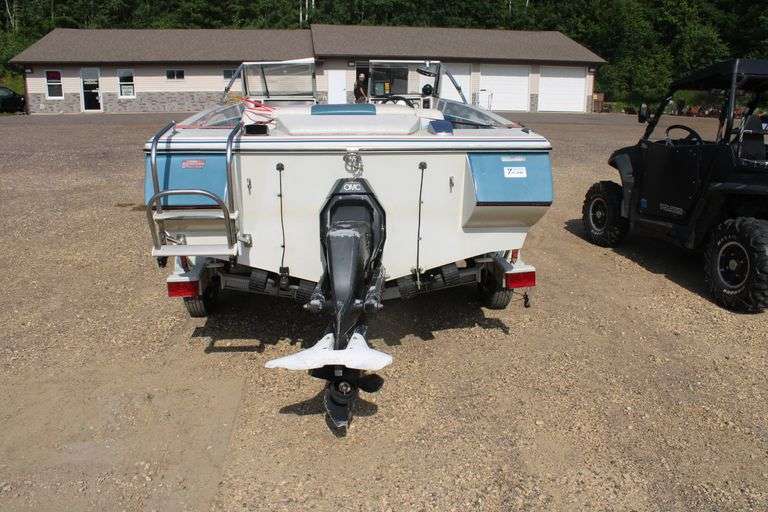 1988 Larson 17' boat, motor & trailer