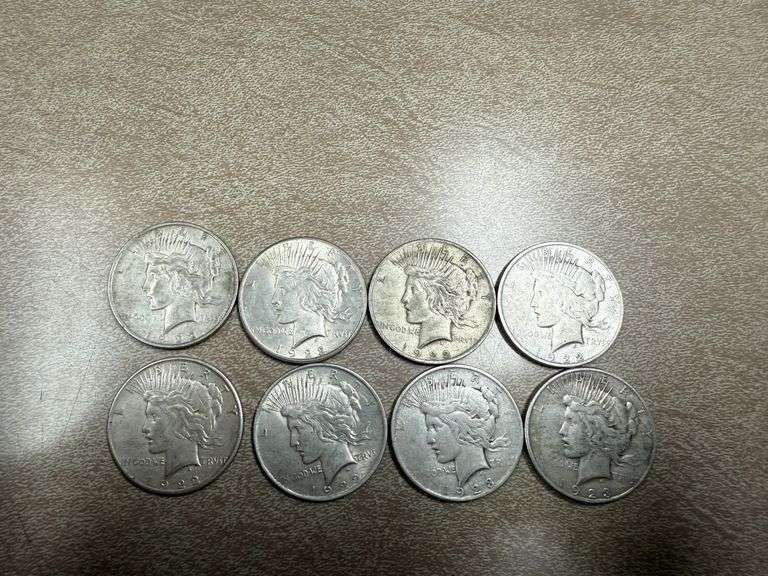(8) Silver Peace Dollars