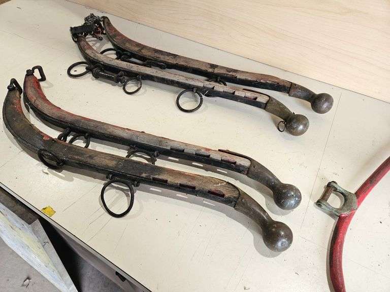 Horse Hames with Brass Knobs