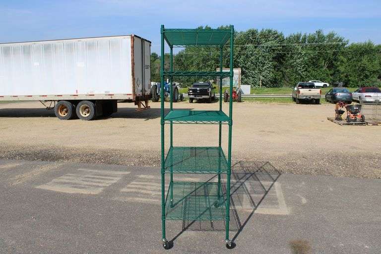 5 tier Metro shelving on casters, 24" x 42" x 77"