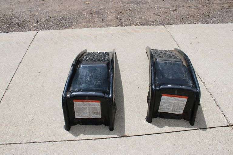 Pair of steel car ramps