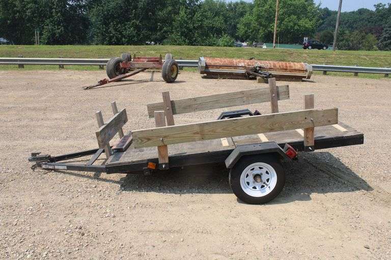 4' x 8' single axle utility trailer