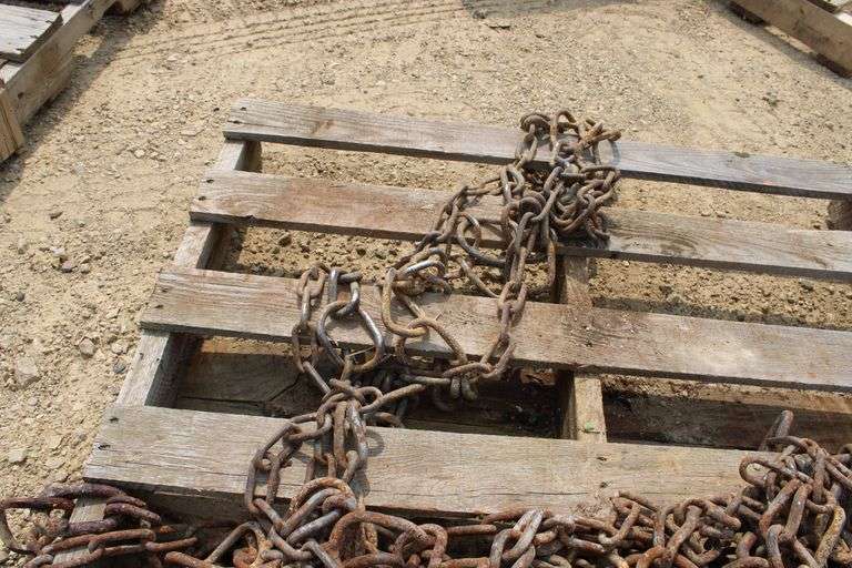 Tractor chains, fit 12.4 x 28