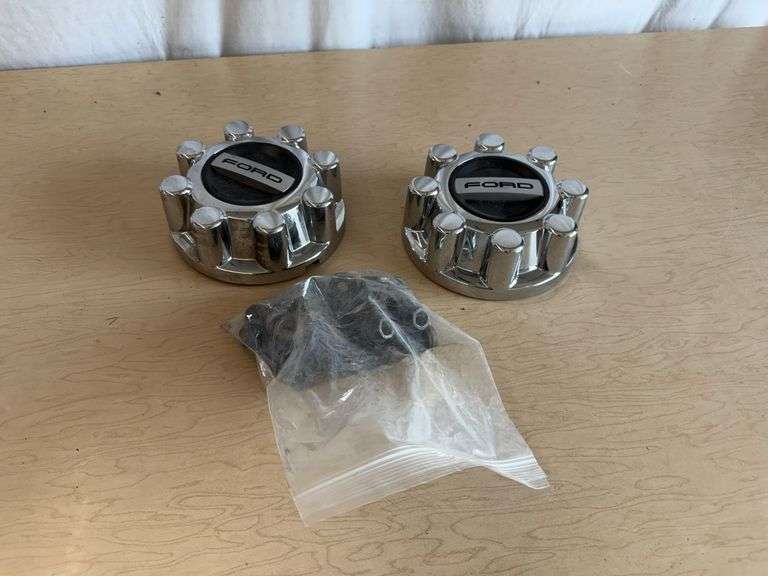 (2) Ford Hub Caps w/ Nuts