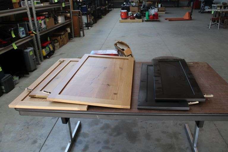 New cabinet doors w/hinges