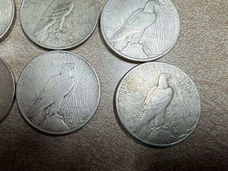 (8) Silver Peace Dollars