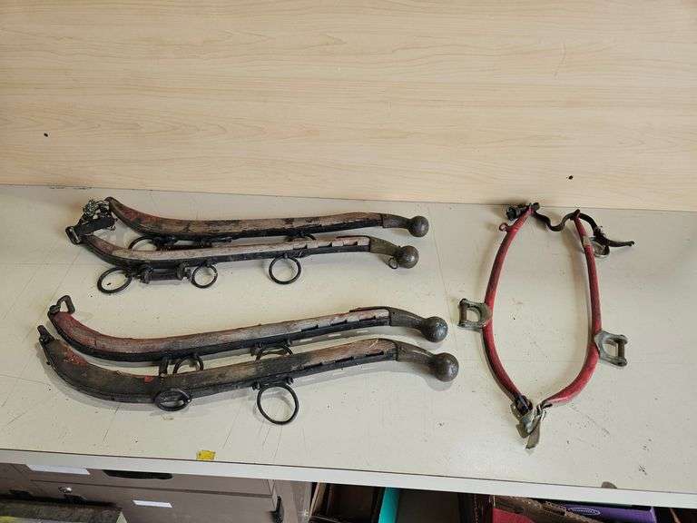 Horse Hames with Brass Knobs