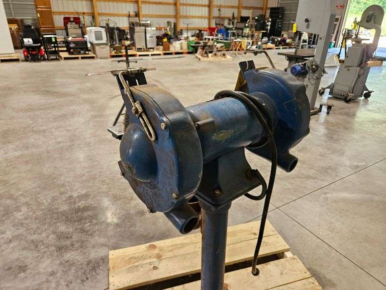 Dayton Double Wheel Grinder on Stand