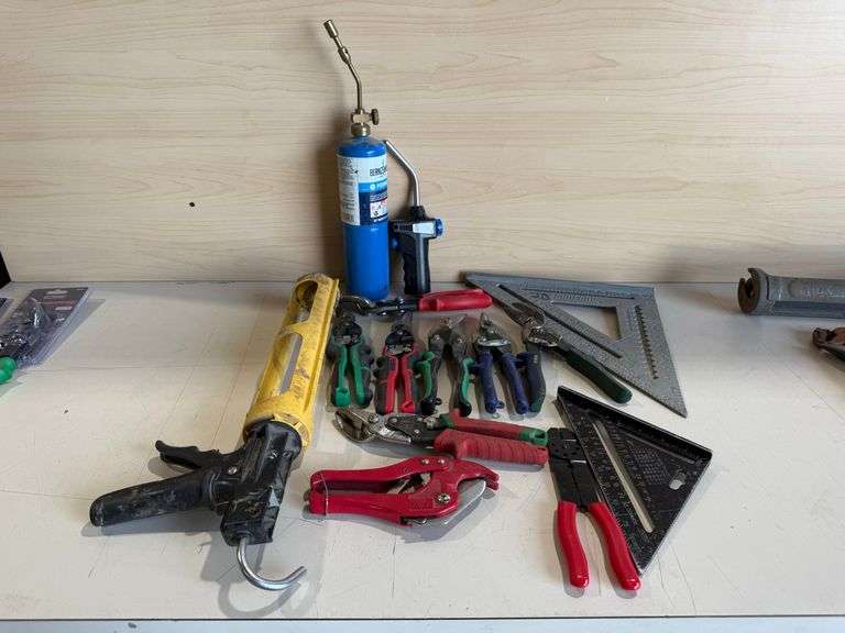 Tin Snips, Squares, Torch, & Other