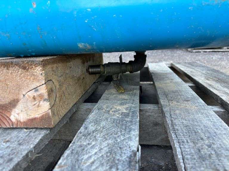 Blue Oil Container