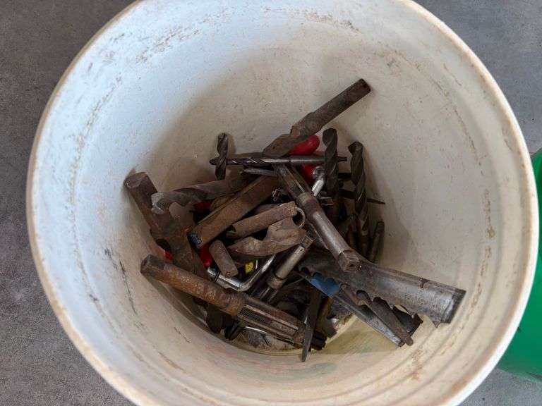 (2) Buckets of Drills Bits & More