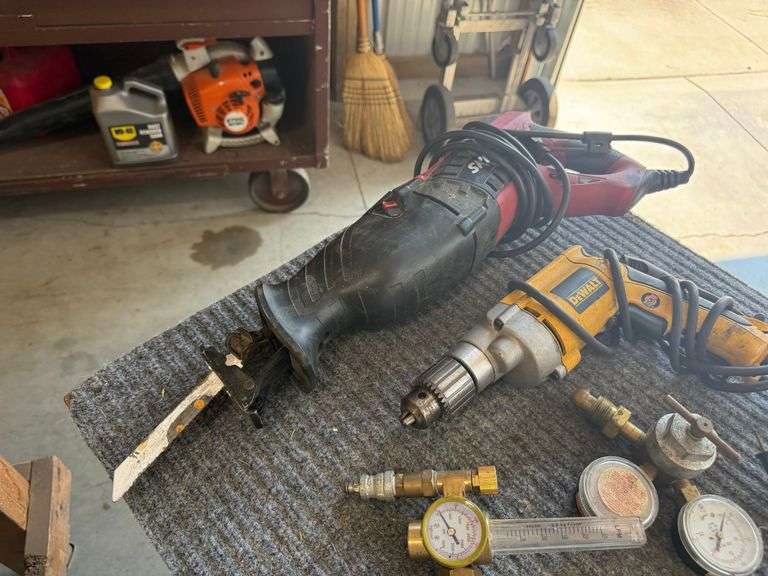 Sawzall, Drill, Dremel, & Gauges