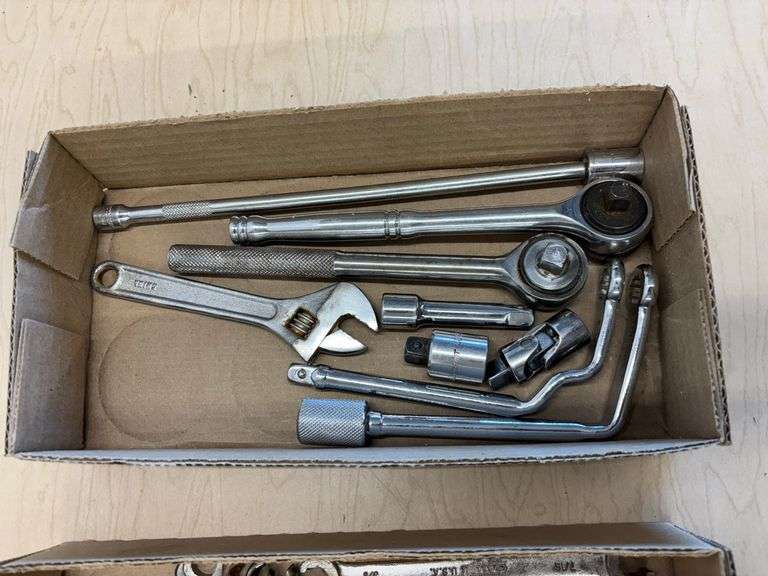 (2) Small Flats of Wrenches