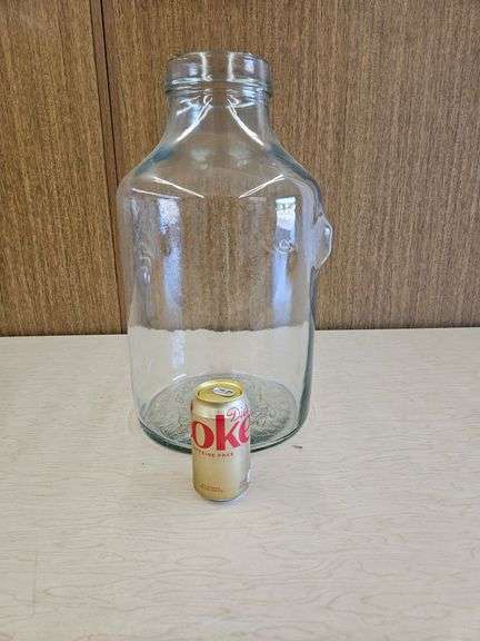 Glass Lye Jar