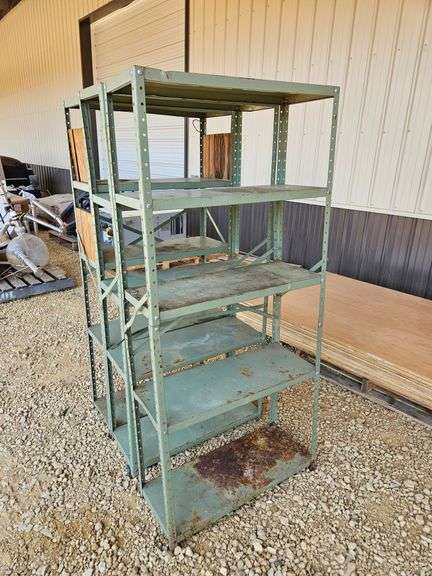 (3) Metal Shelves