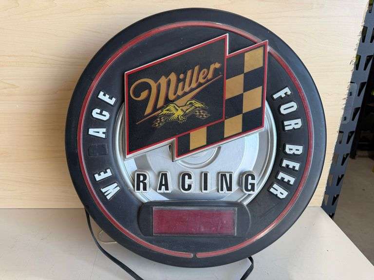 Miller Racing Tire Clock