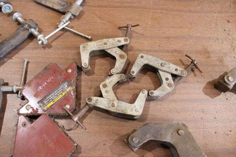 8 various clamps & 3 magnets