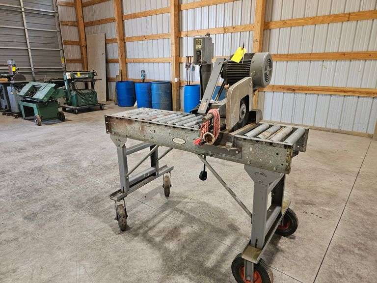 12" Metal Chop  Saw on Stand with Rollers