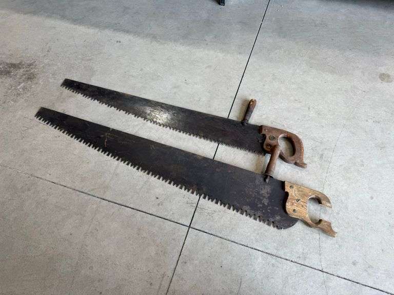(2) Single Cross Cut Saws