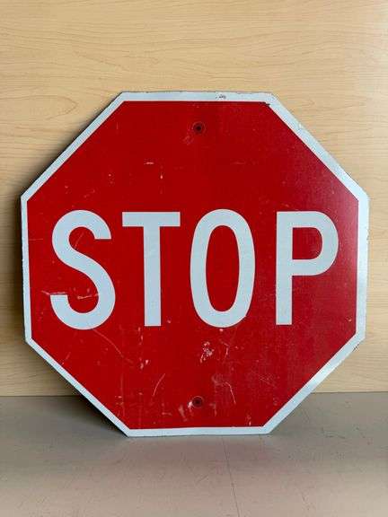 Single Sided Stop Sign