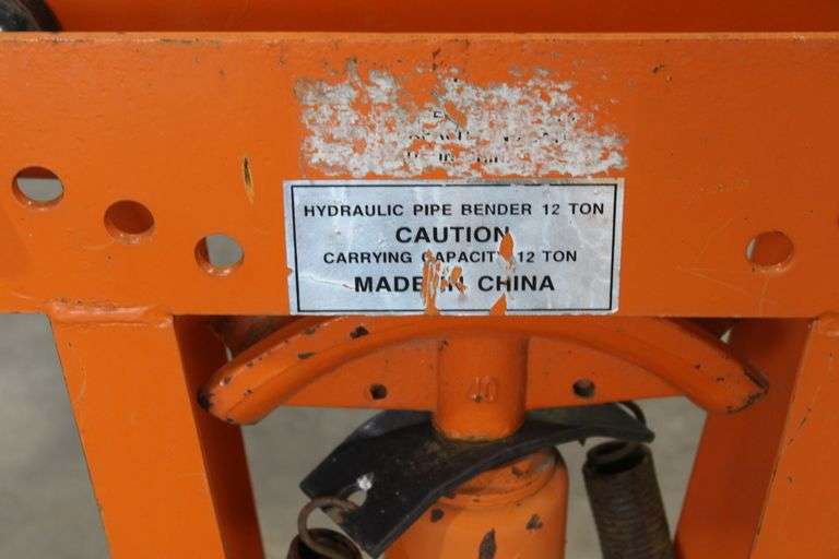 12 ton hyd. pipe bender